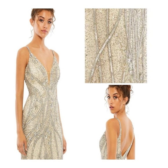 MacDuggal Hand Beaded Dress (MRSP$798) - Picture 1 of 13